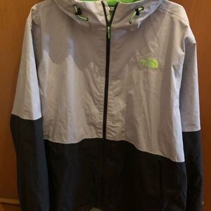 North Face jacket. Light & dark grey. SizeXL